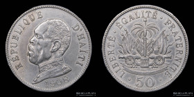 Haiti. 50 Centimes. 1908. KM56