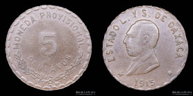 Mexico (Revolucion) Oaxaca. 5 Cents 1915. KM718