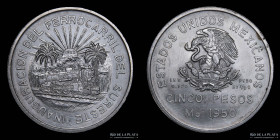 Mexico. 5 Pesos 1950. Ferrocarril. KM466