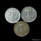 USA. Half Dollar Lote x3. 1944-46