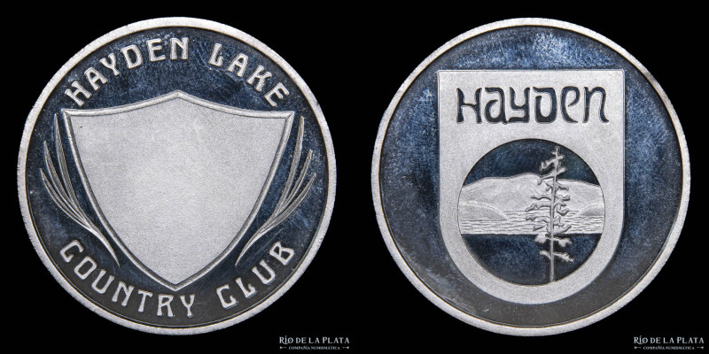USA. Onza de Plata. Hayden Lake Country Club. AG.999; 40mm; 31.41g. (PROOF)
Est...