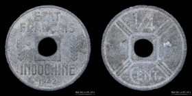Indochina Francesa. 1/4 Centimes 1942. KM 25