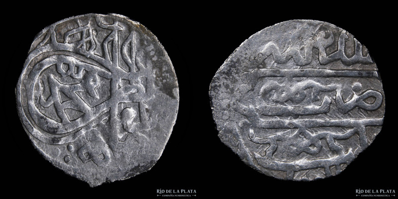 Otomanos. Mehmet III 1003-1012AH (1595-1603AD) AR Dirham. Haleb, Aleppo mint 100...