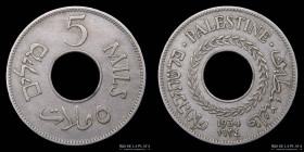 Palestina Britanica. 5 Mills 1939. KM3