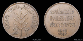 Palestina Britanica. 2 Mills 1942. KM2