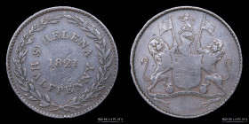 St. Helena. East India Company. 1/2 Penny 1821. KM4A