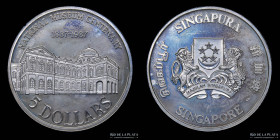 Singapur. 5 Dollars 1987 National Museum. KM68