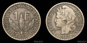 Togo. 1 Franc 1925. KM2