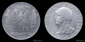 Albania (Ocup. Italiana) 2 Lek 1939. KM32