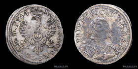 Brandenburgo-Bayreuth. 1 Kreuzer 1744. KM192