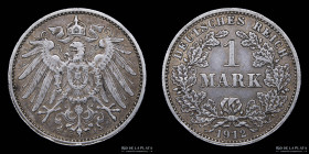 Alemania. 1 Mark 1912J. KM14