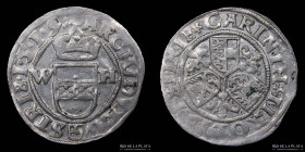 Austria. Maximiliano I. 1/2 Batzen 1519. Viena. SCH 4089