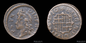 España. Barcelona. Carlos III pretendiente. Diner 1710. Cal 53