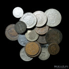 Italia. Lote x 26 monedas, incluye papales 1816-1919