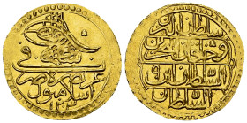 Selim III AV Zeri Mahbub AH 1203 

Ottoman Empire. Selim III. AV Zeri Mahbub (22 mm, 2.36 g). Istanbul, AH 1203, RY 1 = AD 1789.
KM 523; Pere 697....