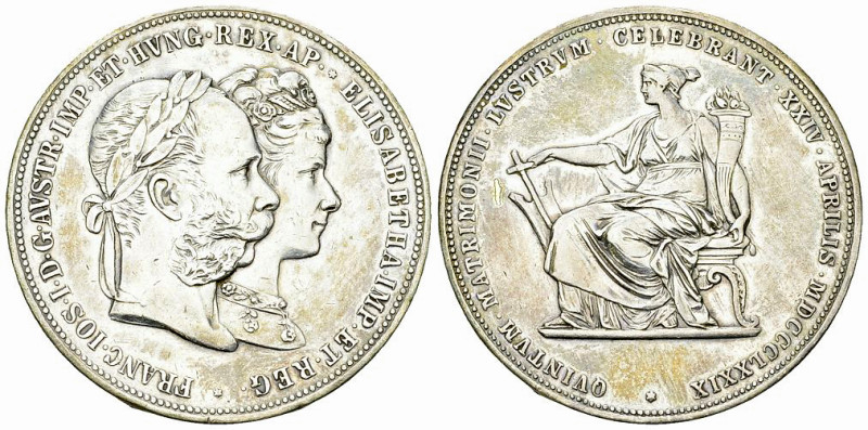 Franz Joseph I, AR 2 Gulden 1879 

Austria. Franz Joseph (1848-1916). AR 2 Gul...