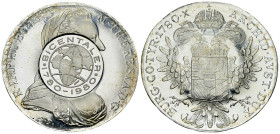 Österreich, AR Taler 1780 S.F. (1980) 

Austria. Maria Theresia nach 1780. AR Taler 1780 S.F. (1980) (28.08 g), Überprägung zum 200. Todestag Maria ...