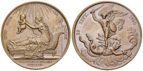Bordeaux, AE Médaille 1820, Médaille de Saint Michel 

France, Bordeaux. AE Médaille 1820 (38 mm, 31.63 g), Naissance du Duc de Bordeaux, par Gayrar...
