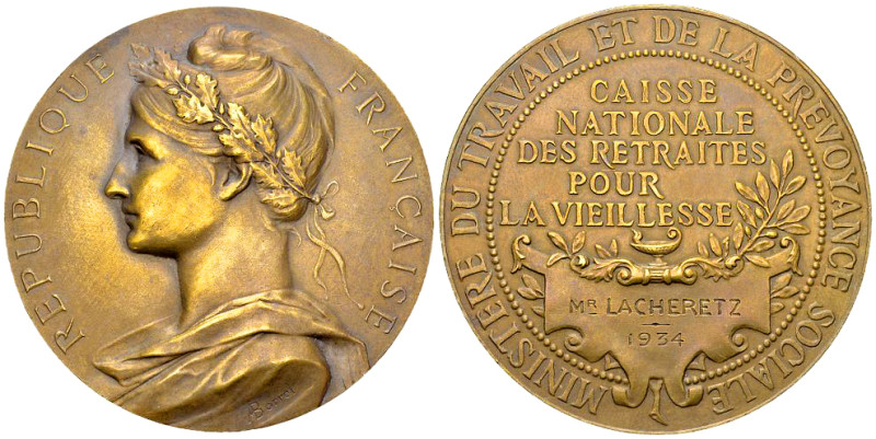 France, AE Médaille 1934, Ministère du travail 

France. AE Médaille 1934 (50 ...