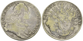Bayern, AR Madonnentaler 1775 

Deutschland, Bayern. AR Madonnentaler 1775 A (27.67 g), Arnberg.
Dav. 1954.

Schön.