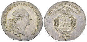 Brandenburg-Ansbach, AR Abschlag des Dukaten 1769 

Deutschland. Brandenburg-Ansbach. Alexander (1757-1791). Silberabschlag vom Dukaten 1769 (), Sch...