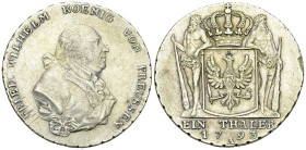 Preussen, AR Taler 1793 

Deutschland, Preussen. Friedrich Wilhelm II. AR Taler 1793 (37 mm, 22.00 g).
 Dav. 2599.

Fast vorzüglich.