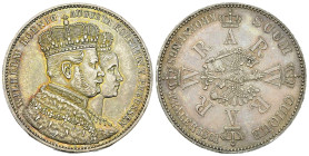 Preussen, AR Krönungstaler 1861 

Deutschland. Preussen. Wilhelm I (1861-1888). AR Krönungstaler 1861 (33 mm, 18.50 g). 
 AKS 116.

Schöne Patina...