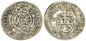 Sachsen, AR 1/24 Taler 1674 

Deutschland. Sachsen. Johann Georg II (1656-1680). AR 1/24 Taler (Groschen) 1674 CR (22 mm, 1.77 g), Dresden.
 Kohl 2...