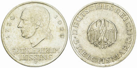 Weimarer Republik, AR 5 Reichsmark 1929 J, Lessing 

Deutschland, Weimarer Republik. AR 5 Reichsmark 1929 J (25.02 g). Gotthold Ephraim Lessing.
AK...