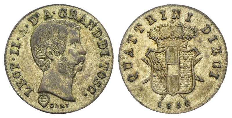 Firenze - Granducato di Toscana - Leopoldo II (1824-1859) - 10 quattrini 1858 - ...