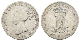 Ducato di Parma, Maria Luigia (1815 - 1847) - 10 Soldi 1815 - Ag 900 - Gig# 10

MB

SPEDIZIONE SOLO IN ITALIA - SHIPPING ONLY IN ITALY