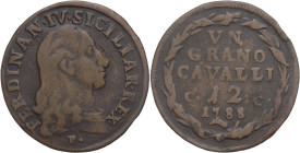 Napoli - Regno di Napoli - 1 Grano 1788 - Ferdinando IV (1759-1816) - III° tipo - Cu.- gr. 5,37 - Gig. 137

qBB

SPEDIZIONE SOLO IN ITALIA - SHIPP...