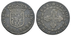 Vittorio Amedeo II (1675-1720) - 2,5 Soldi 1691 - Mi - Gr 3,26 - mm 21,91 - MIR# 872/a

BB

SPEDIZIONE SOLO IN ITALIA - SHIPPING ONLY IN ITALY