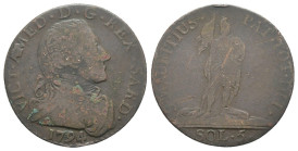 Savoia - Vittorio Amedeo III (1773-1794) 5 Soldi 1794, Zecca di Torino - NC - Gig.108 - Cu

MB

SPEDIZIONE SOLO IN ITALIA - SHIPPING ONLY IN ITALY
