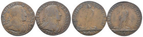 Vittorio Amedeo III (1773 - 1796) - Lotto di 2 monete da 5 Soldi 1795-1796 - Cu

MB/BB

SPEDIZIONE SOLO IN ITALIA - SHIPPING ONLY IN ITALY