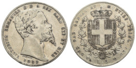 Vittorio Emanuele II, Re Eletto (1849-1861) - 5 Lire 1859 - Zecca di Genova - RARA - Ag

MB/BB

SPEDIZIONE SOLO IN ITALIA - SHIPPING ONLY IN ITALY