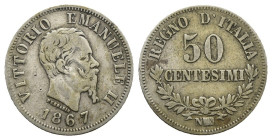 Vittorio Emanuele II (1861-1878) 50 Centesimi 1867 Napoli - Ag. (Mont.222)

BB

SPEDIZIONE SOLO IN ITALIA - SHIPPING ONLY IN ITALY