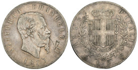 Vittorio Emanuele II (1861-1878) 5 Lire 1873 - artefatta D/ incisione di una pipa 

SPEDIZIONE SOLO IN ITALIA - SHIPPING ONLY IN ITALY