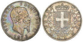 Vittorio Emanuele II (1861-1878) - 5 Lire 1873 II° tipo - Zecca: Milano - Ag 900 - Gig# 46

MB+

SPEDIZIONE SOLO IN ITALIA - SHIPPING ONLY IN ITAL...
