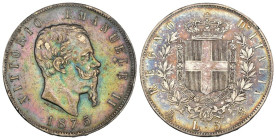 Vittorio Emanuele II (1861-1878) - 5 Lire 1875 II° tipo - Zecca: Milano - Ag 900 - Gig# 49 - patina iridescente al /D

BB

SPEDIZIONE SOLO IN ITAL...