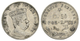 Eritrea Italiana - Umberto I (1878-1900) - 50 Centesimi 1890 - R2 MOLTO RARA - Ag. (Mont. 87)

qBB

SPEDIZIONE SOLO IN ITALIA - SHIPPING ONLY IN I...