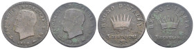Napoleone I, Re d'Italia (1805-1814) - Lotto di 2 monete da 3 centesimi 1810 Bologna - Cu 

SPEDIZIONE SOLO IN ITALIA - SHIPPING ONLY IN ITALY