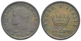 Napoleone I Re d'Italia (1805 - 1814) - 1 Soldo 1811 - 5 Centesimi del II° tipo - Zecca: Milano - Cu 950 - Gig# 213

qBB

SPEDIZIONE SOLO IN ITALI...