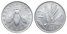 Monetazione in Lire (1946-2002) 2 lire 1958 "Ape" - R2 MOLTO RARA

SPL

SPEDIZIONE IN TUTTO IL MONDO - WORLDWIDE SHIPPING