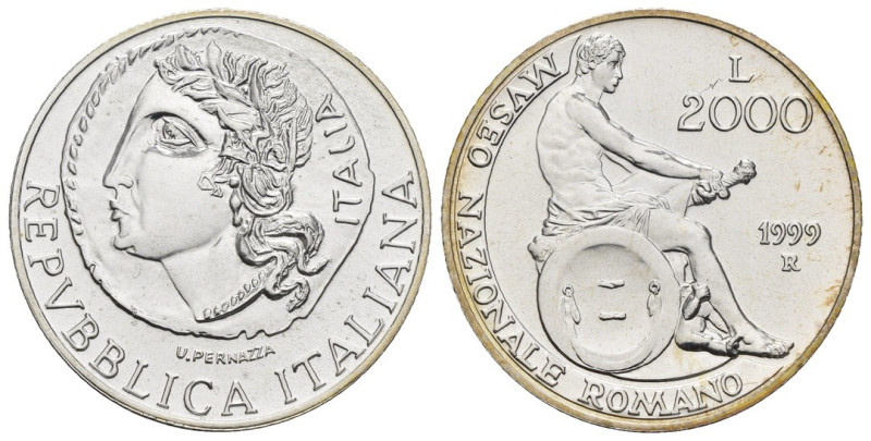 Repubblica Italiana - Monetazione in Lire (1946-2001) 2000 Lire "Museo Nazionale...