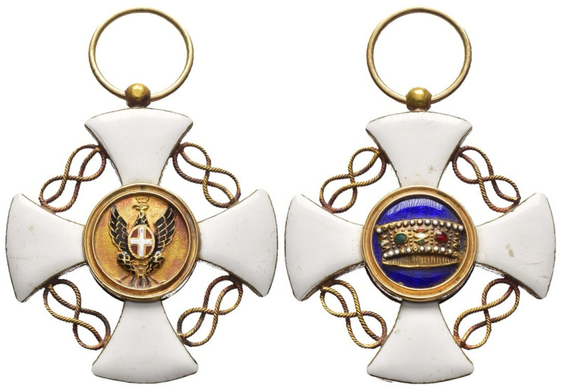 Onorificenza - Oro e Smalti, priva di scatola, Croce Cavaliere dell'Ordine della...