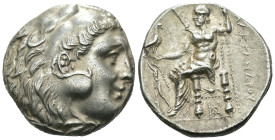 Greek silver coin, Weight 16.91 gr - Diameter 7 mm

SIKYONIA, Sikyon. Circa 225-215 BC. AR Tetradrachm