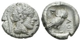 Greek silver coin, Weight 3.99 gr - Diameter 15 mm
Greek silver coin ATTICA - Athens -