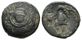 Greek bronze coin, Weight 3.65 gr - Diameter 15 mm Greek bronze coin