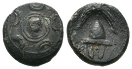 Greek bronze coin, Weight 1.93 gr - Diameter 13 mm Greek bronze coin